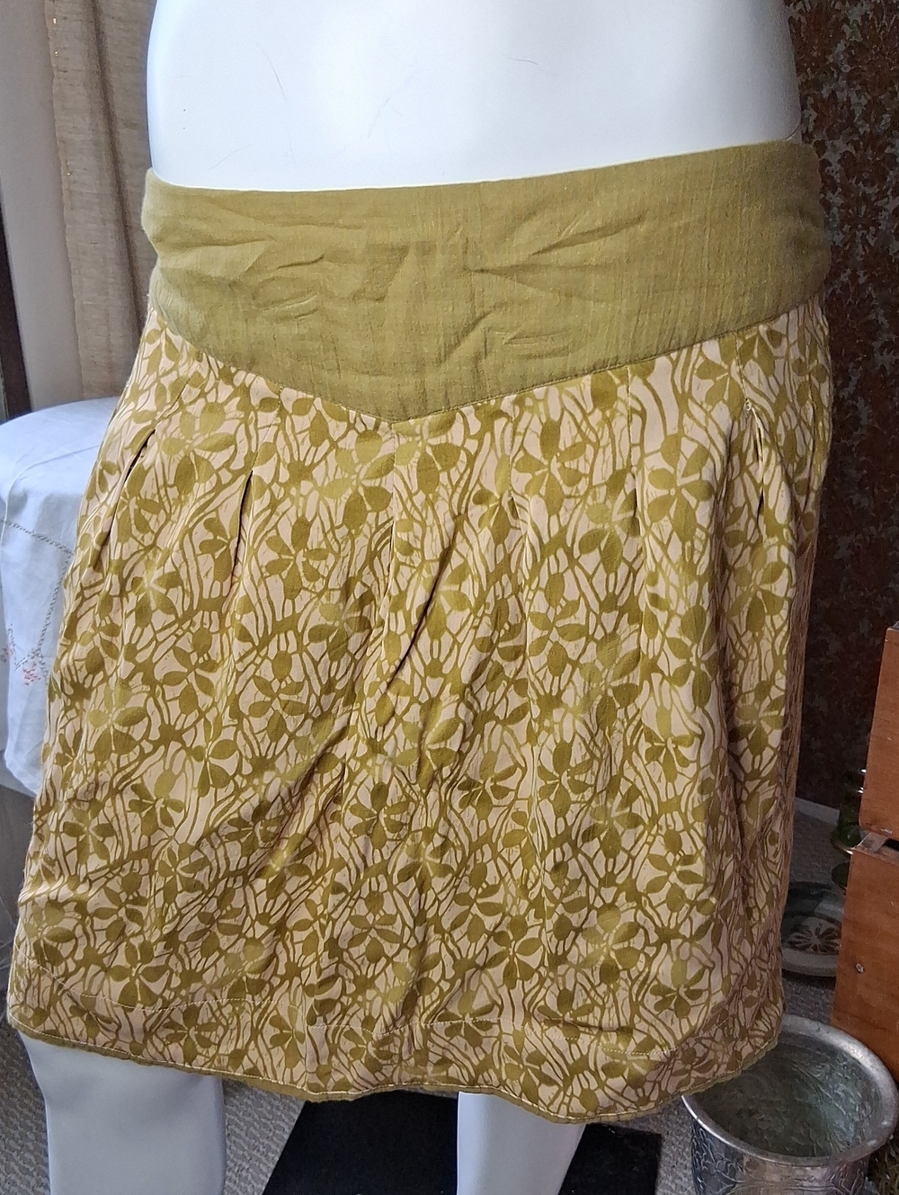 Noa Noa Floral Print Cotton Skirt M